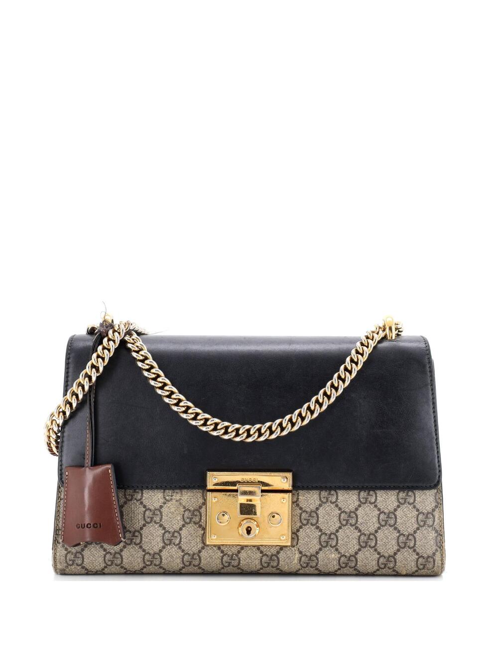 Gucci Padlock Shoulder Bag Gg Coated #253404G12B